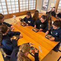 Language student excursion