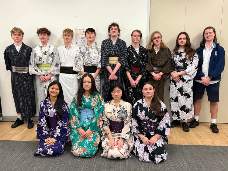 Language student excursion