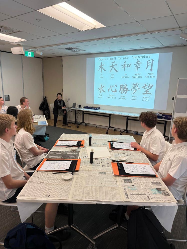 Language student excursion